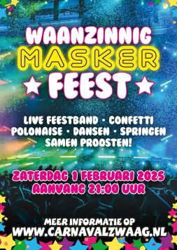 Waanzinnig Masker Feest