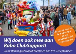 Steun het Carnaval in Zwaag met Rabo ClubSupport!