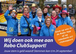 Steun het Carnaval in Zwaag met Rabo ClubSupport!