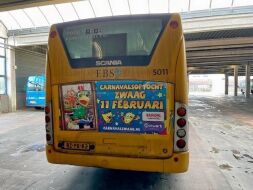 Wie heeft de busreclame van Carnaval Zwaag al gespot?