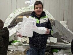 Jeugdraad Piepschuimworkshop weer een geslaagd feest..