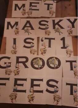 Winnaars Masky Jacht en Nageldik Masker Informatiebulletin Puzzel