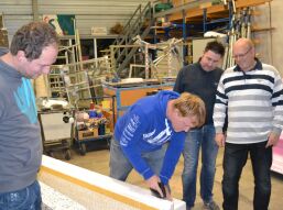 Enthousiast aan de strip.