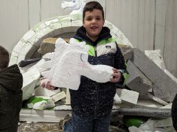 Jeugdraad Piepschuimworkshop weer een geslaagd feest..