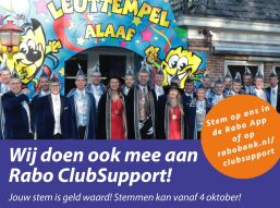 Steun het Carnaval in Zwaag met Rabo ClubSupport!
